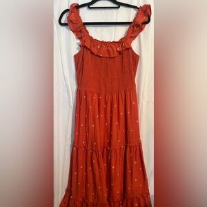 Old Navy small Terracotta Smocked dress